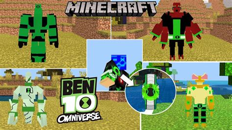 Ben 10 Omniverse ADDON MOD IN Minecraft PE BEDROCK 1 16 For Android PC