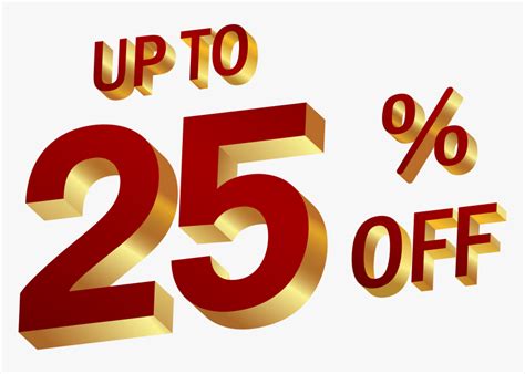 25 Percent Off Clipart Picture Freeuse Download 25 25 Discount Png