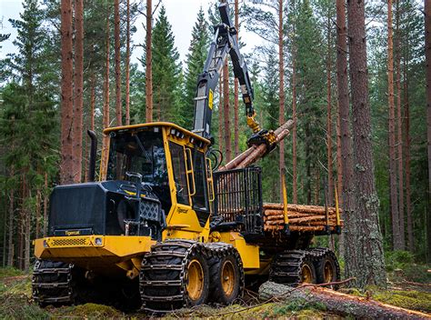 C Forwarder In Sweden Between The Branches Tigercat