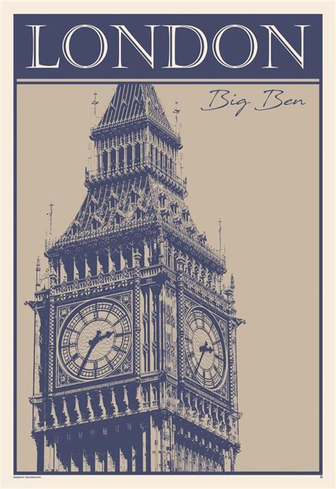 London Big Ben Poster London Print Big Ben Print London England