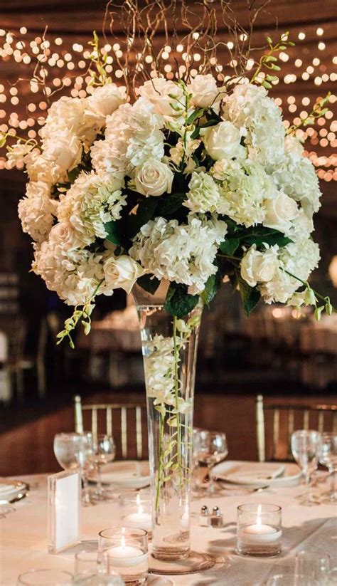 White Flower Centerpieces Weddings Weddingdressescollection Cho