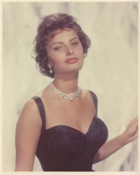 SOPHIA LOREN BREATHTAKING Busty 1950 S Glamour Pin Up Vintage 8x10