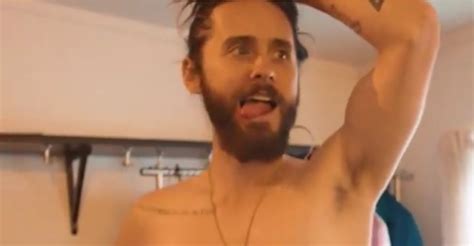 Jared Leto Looks So Hot Dancing Around Shirtless Watch Now Jared Leto Shirtless Video