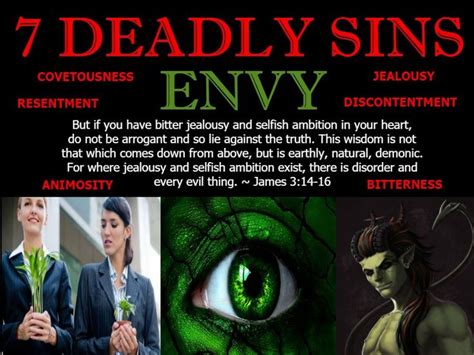 7 Deadly Sins ☠️ Envy ~ But If You Have Bitter Jealousy And Selfish