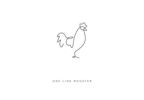 One Line Rooster Animal Tattoos One Line Animals