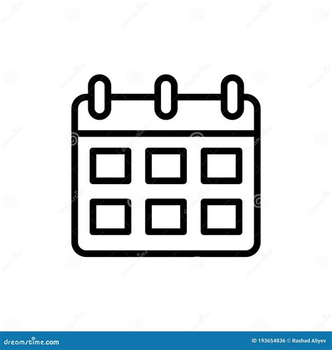 Calendar Dates Icon Simple Line Outline Vector Elements Of Almanac