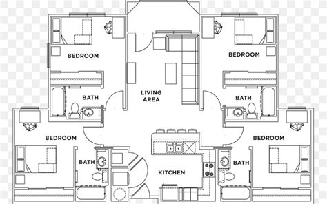 Floor Plan Residential Area Product Technical Drawing Engineering Png