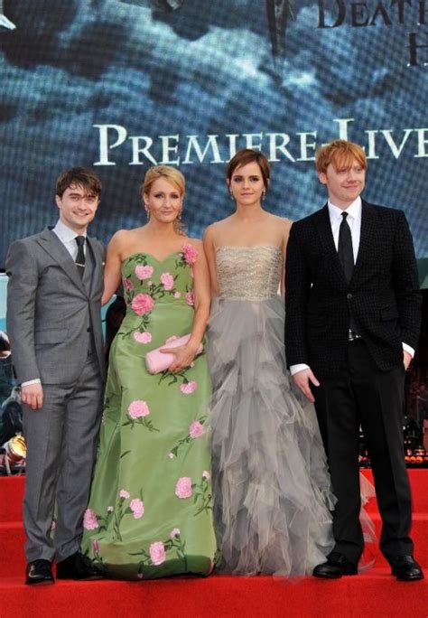 Daniel Radcliffe Emma Watson Rupert Grint Y J K Rowling Daniel