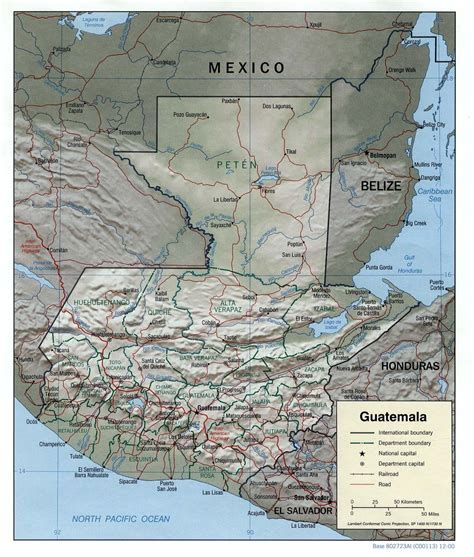 Guatemala Physical Map Full Size Gifex My XXX Hot Girl