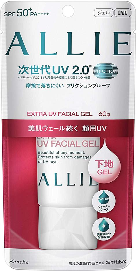 kanebo allie extra uv facial gel sunscreen ingredients explained