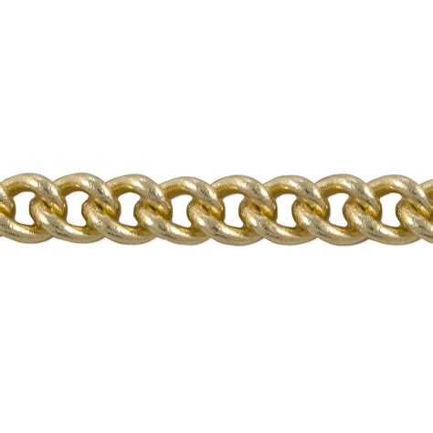 Rounded Curb Chain 56x42mm Gold Plated Priced Per Foot