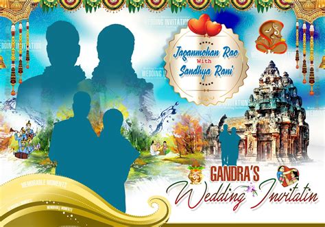 Membuat banner online menggunakan banner pernikahan begitu mudah. indian wedding banners psd template free downloads | naveengfx