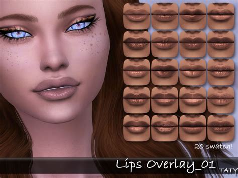 Sims 4 Lip Overlay Cc