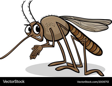 Mosquito Insect Cartoon Royalty Free Vector Image