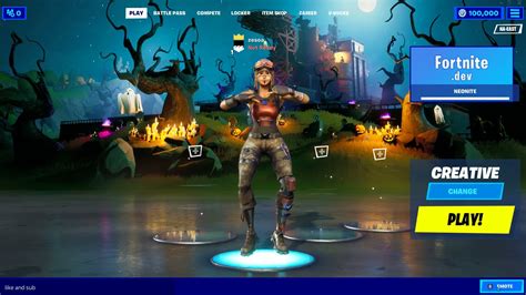 Renegade Raider Dancing In Lobby Fortnitemares 2020 Background Youtube