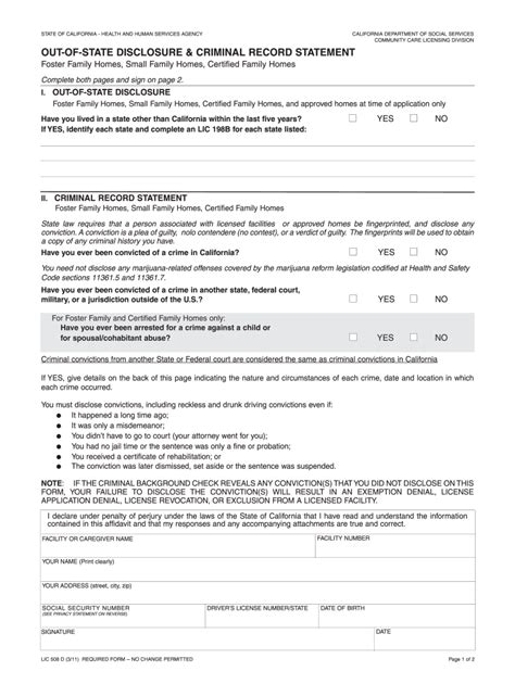 Form Lic 508 Criminal Record Statement Fill Out And Sign Online Dochub