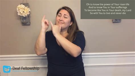 all i once held dear knowing you asl worship song with lyrics youtube