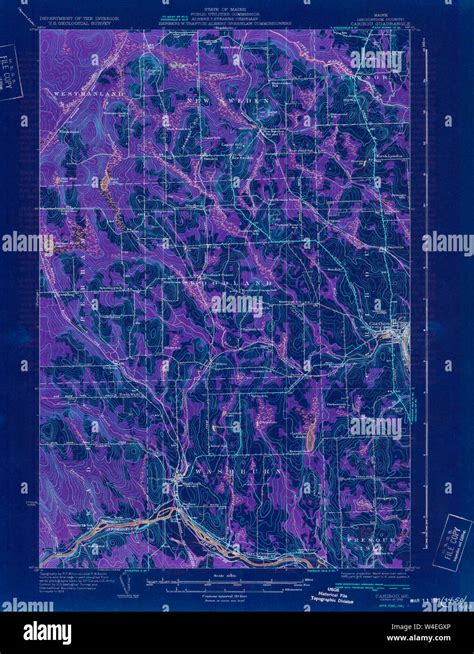 Maine Usgs Historical Map Caribou 807427 1932 62500 Inversion