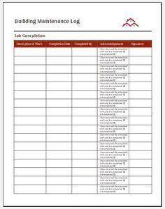 A better preventive maintenance schedules ensure all business assets are running according to. Building Maintenance Schedule Excel Template | Home ...