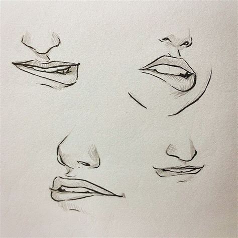 Vector rose, natural womans lips seamless pattern. Biting lips by Jeffrey Chamba Cruz | Faciales, Gestos