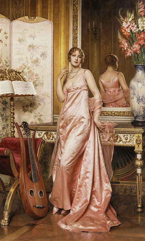 An Elegant Lady In An Interior By Joseph Frederic Charles Soulacroix