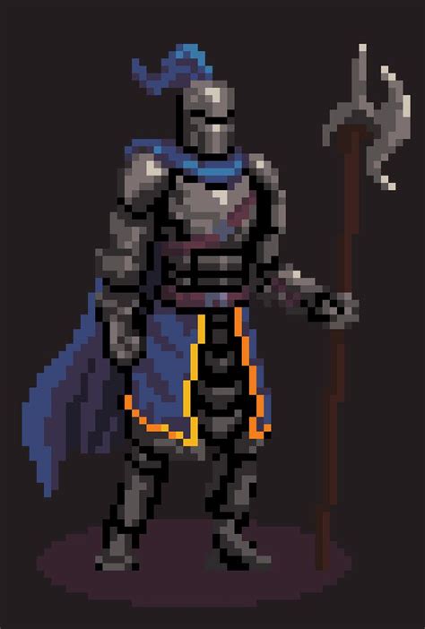Knight Pixelart Pixel Art Characters Cool Pixel Art Pixel Art Design