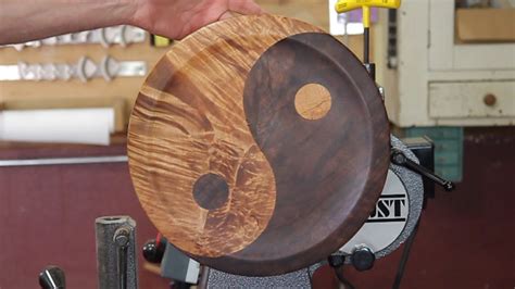 How To Make A Segmented Yin Yang Platter Diy Woodturning Projects Youtube
