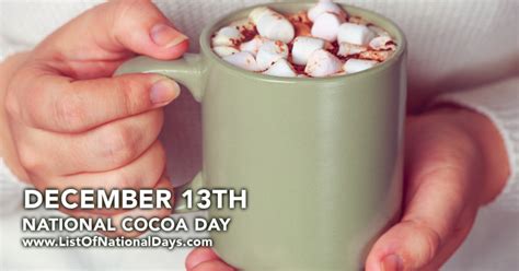 National Cocoa Day List Of National Days