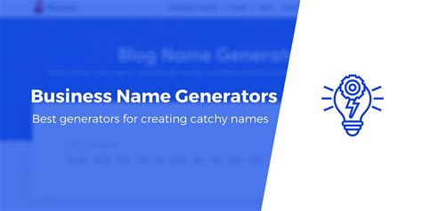 Best Business Name Generator Tools For Catchy Name Ideas