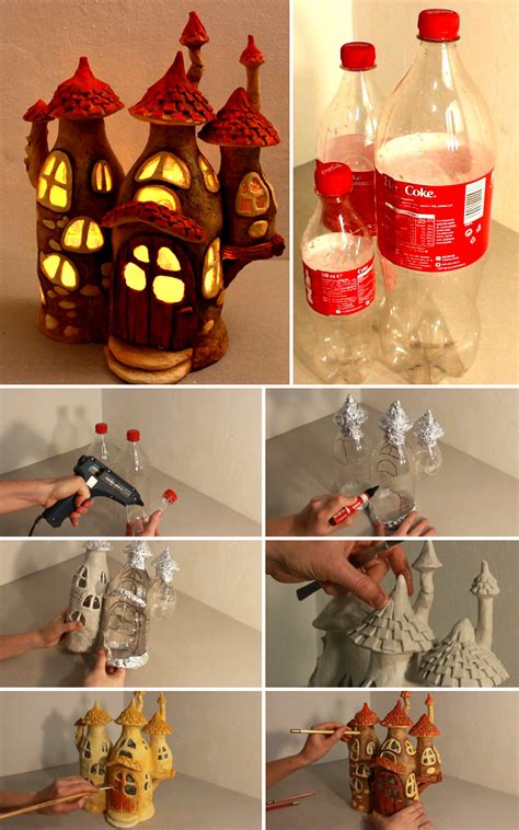Recycling Some Plastic Bottles Into A Fairy House Lamp | Plastic bottle