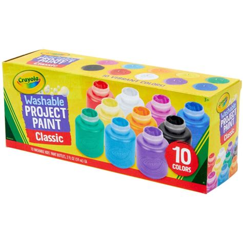 Crayola Washable Kids Paint Set 10 Colours Buysbest