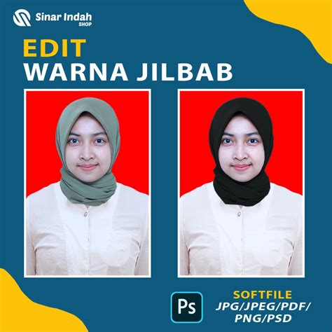 Jual Edit Warna Hijab Pas Fotoedit Warna Jilbab Shopee Indonesia