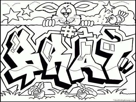 Graffiti Word Coloring Pages Clip Art Library