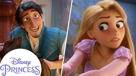 Rapunzel Meets Flynn Rider Tangled Disney Princess Youtube