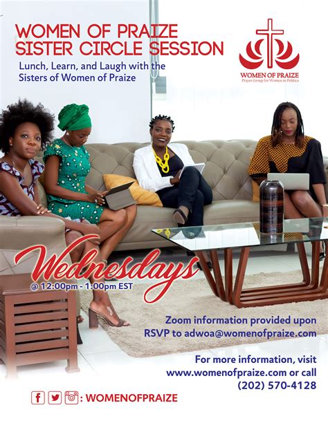 Click on the 'download' button. Sister Circle Session - Women of Praize