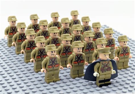 21pcs Officer Soldier Ww2 War Army Military Minifigure Lego Toys H