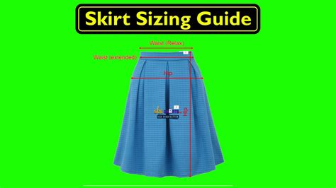 Skirt Measurement Guide With Size Chart Youtube