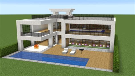 Minecraft How To Build A Nice Modern House Youtube