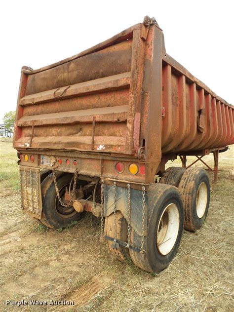 1975 fruehauf dd4 m2 27 end dump trailer in oklahoma city ok item db4249 sold purple wave
