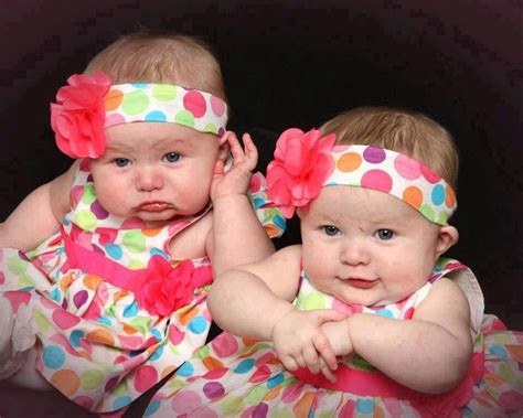 Gemelas Baby Faces Cute Babies Baby Headbands