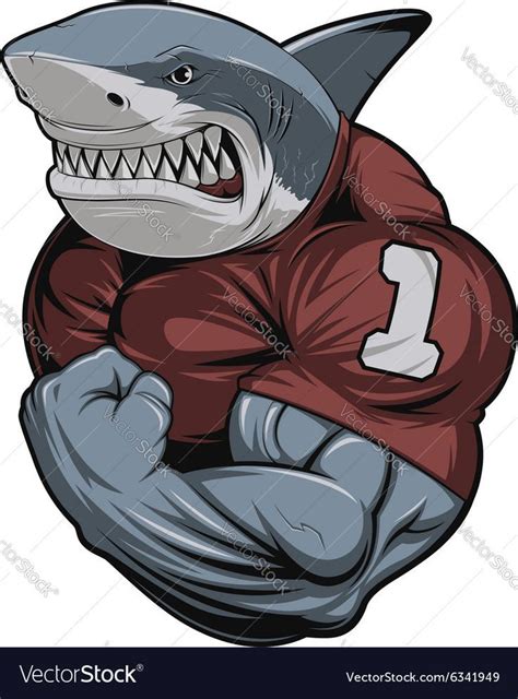 Download Angry white shark Vector Image by Andrey1005 - #Andrey1005 ...