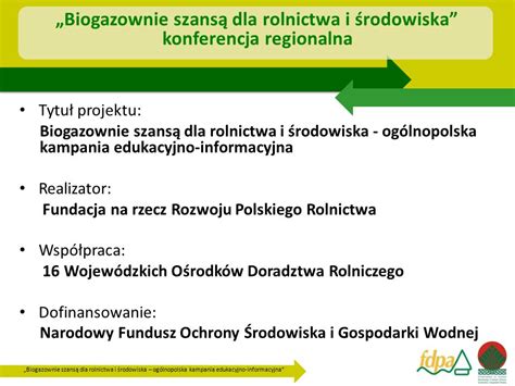 Biogazownie szansą dla rolnictwa i środowiska ogólnopolska kampania