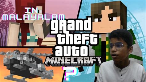 ITS GTA 5 BUT IN MINECRAFT IN MALAYALAM SACHINS MARVEL YouTube