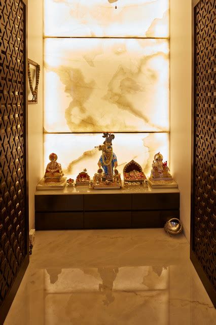 Pooja Room Contemporaneo Salotto Mumbai Di P S Design Houzz