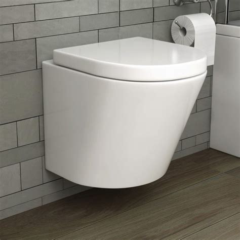 Cesar Short Projection Wall Hung Toilet And Soft Close Seat Wall Hung