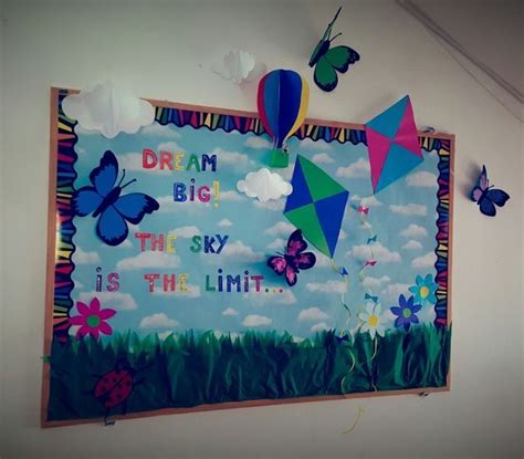 Dream Big The Sky Is The Limit Spring Bulletin Boards