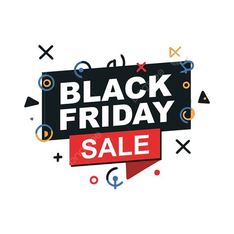 Black Friday Sale Banner Template Tag Label Vector Transparent Image