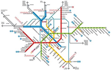 Metropolitana Milano Mappa Mappa Della Metropolitana Di Milano