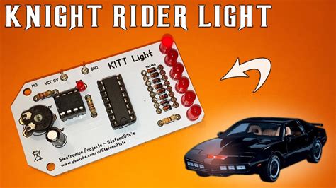 Knight Rider Kitt Light Circuit With Ne555 Led Chaser Pcb Youtube