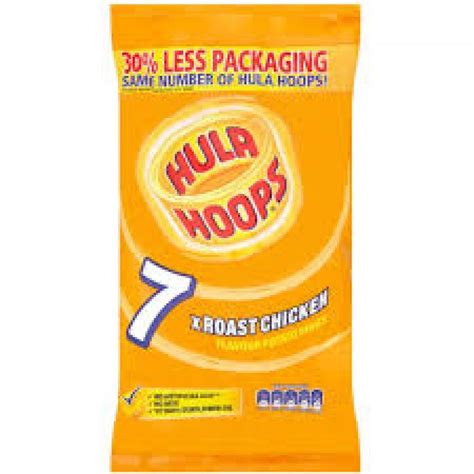 Kp Hula Hoops Roast Chicken Flavour 7 X 25g Approved Food